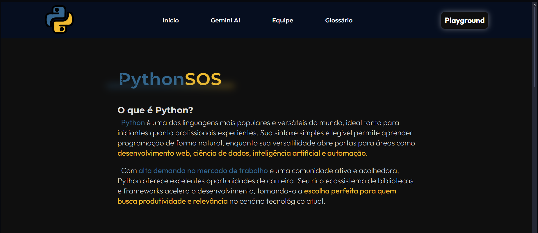 foto do PythonSOS